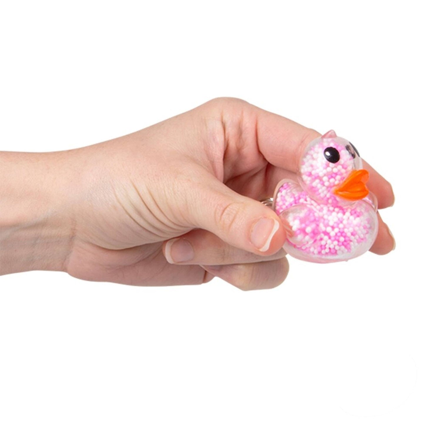 Mini Fidgety Foam Bead Duck Toy For Kids - 1PC