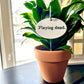 Playing Dead Flower Pot Plant Stake 