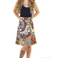Sunshine Joy - Short Wrap Skirt With Zip Pocket Plant Dream