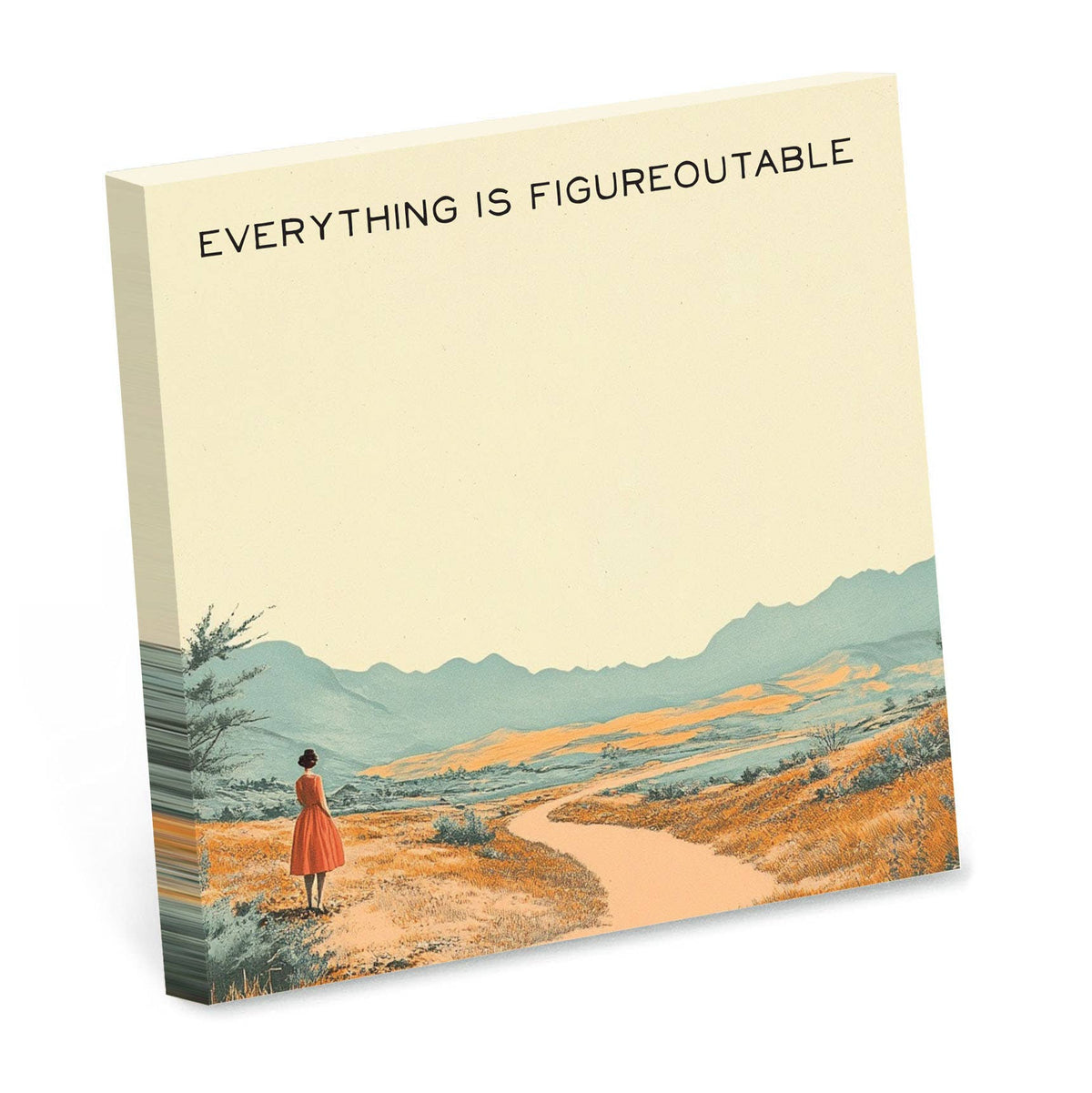 Bad Betty Greeting Co. - Everything is Figureoutable -  Motivational Sticky Note Pad