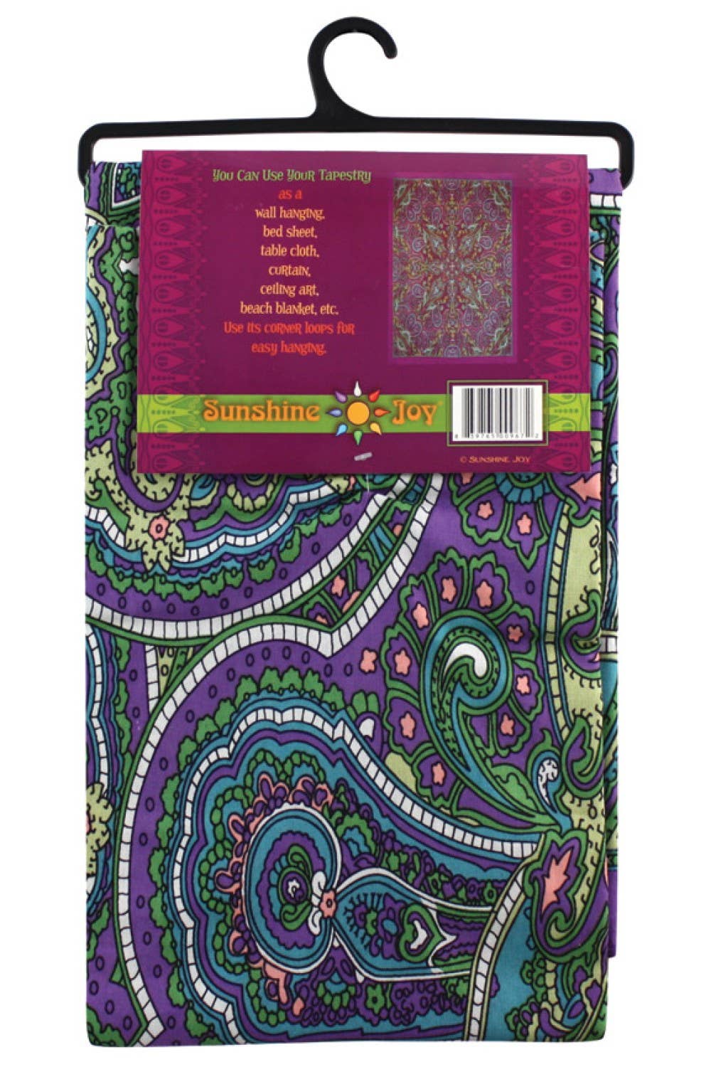 Sunshine Joy - 3D Tapestry Kaleidoscope Paisley Hanger Packaged Tapestries