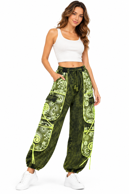 Rising International Inc - Cotton Jungle Beauty Swirl Sun Moon Pant R25926