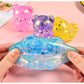 Cute Mini Glitter Bear Squishy Squeeze Toy