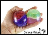 Dual Glitter Swirling Stress Ball - Sensory, Fidget