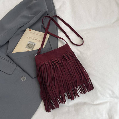Ekartini - Fringed Crossbody Shoulder Bag For Women