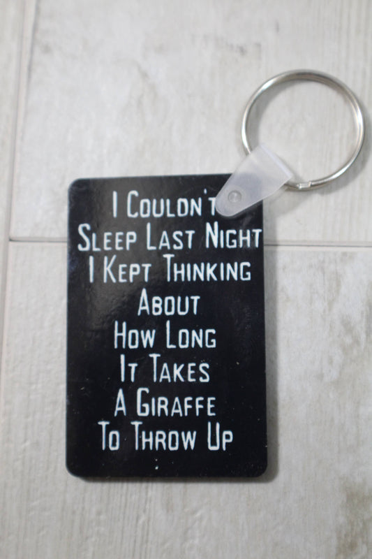 I couldn't sleep last night  // Keychain