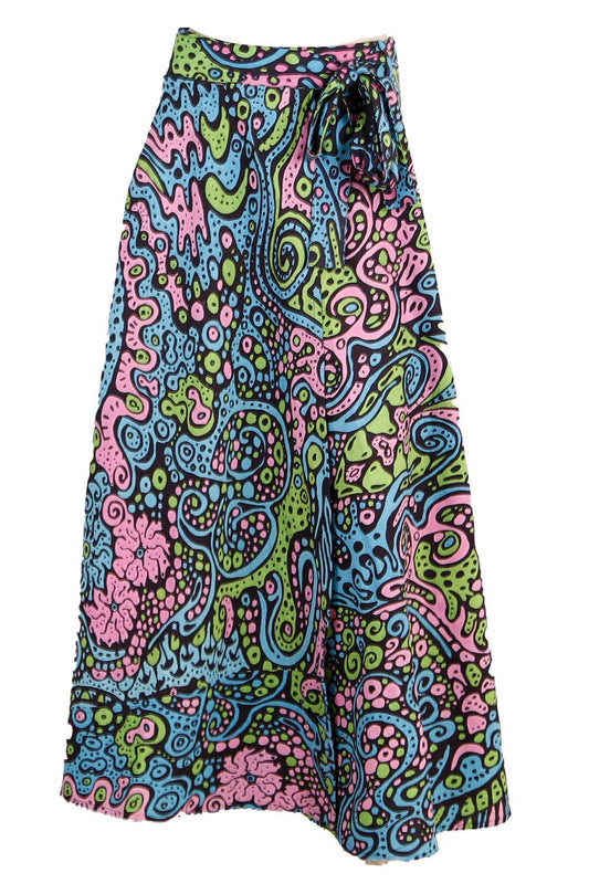 Wrap Skirt With Zip Pocket Liquid E -NWT