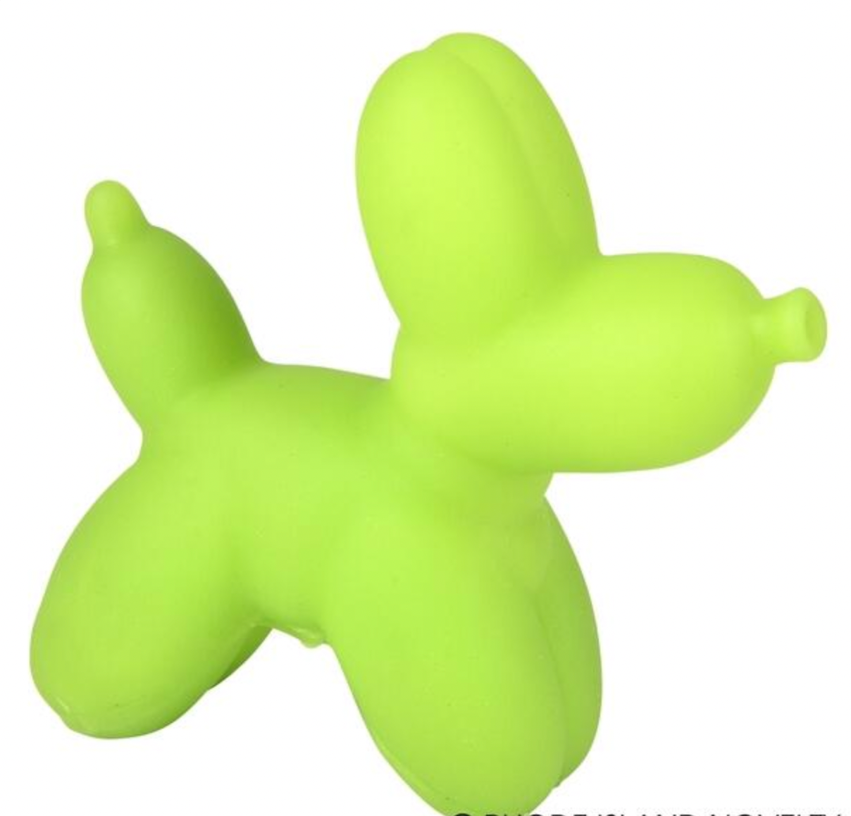 2" RUBBER BALLOON DOG