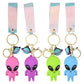 2.25" Alien Charm Wristlet Backpack Keyring 1PC