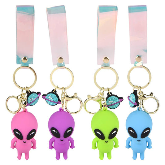 2.25" Alien Charm Wristlet Backpack Keyring 1PC