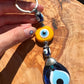 Umays Boho - Macrame Keychain with Glass Evil Eye, Boho Keychain