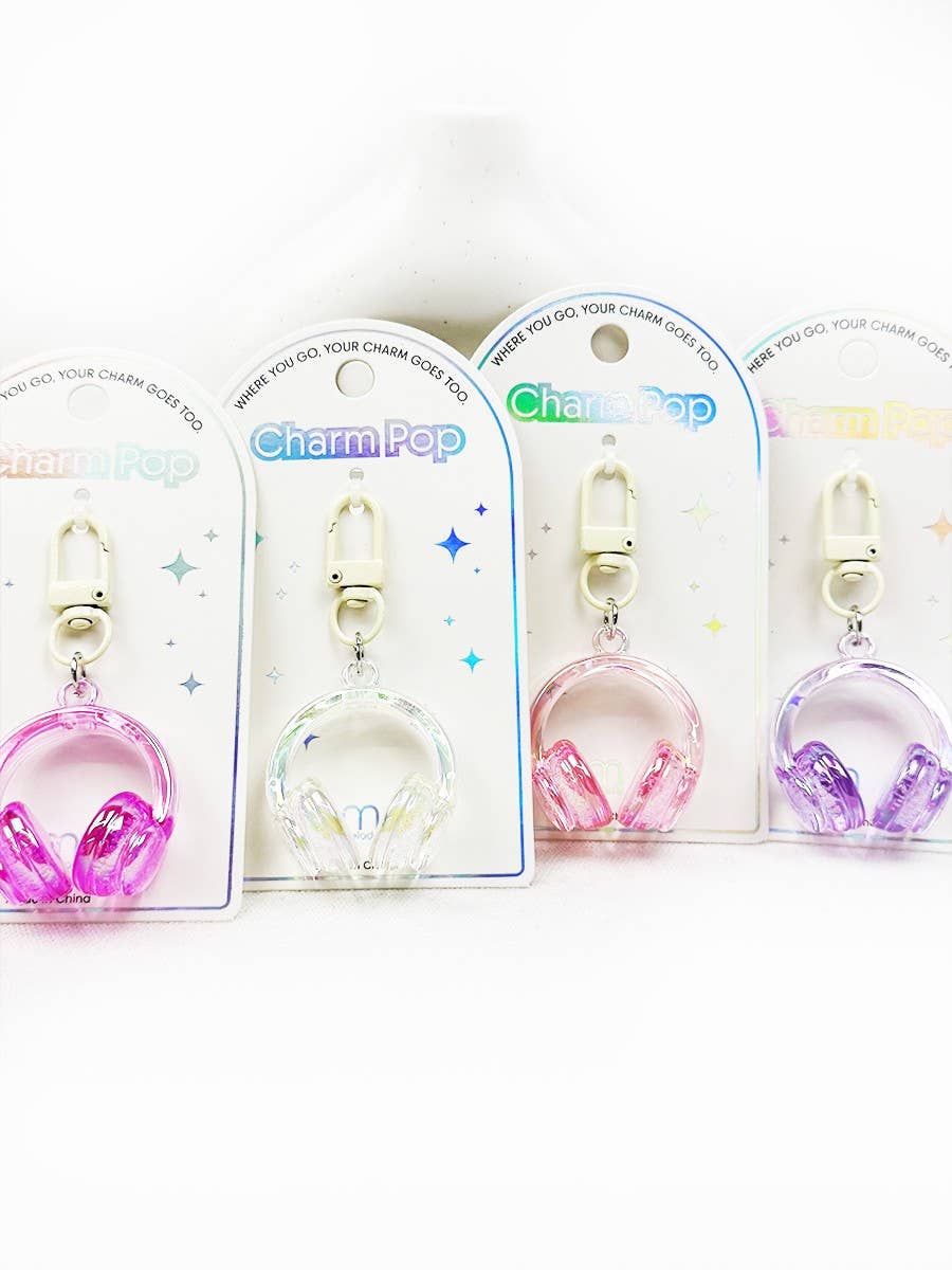 Adorable Headphone Key Charm