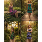 DK Hawaii - Floral Hibiscus Monstera Woman's Summer Dress