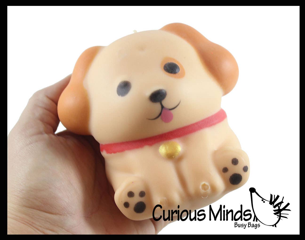 1 Soft Dog Animal Stress Ball - Sensory Fidget Stress Toy
