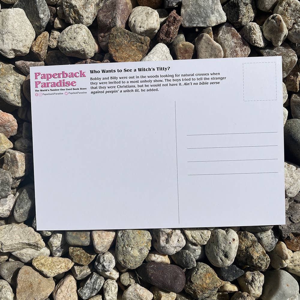 Who Wants to See a Witch's Titty Postcard