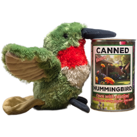Canned Hummingbird | Plush in Can w/Jokes