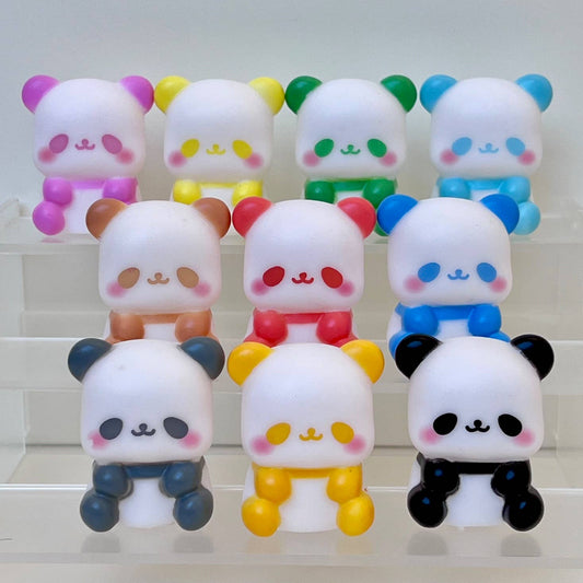 Colorful Panda mini Figurines