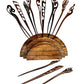 DK Hawaii - Handmade Carved Wooden Hair Stick