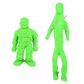 6" NEON GREEN STRETCHY SAND TOY SOLDIER 1 PC