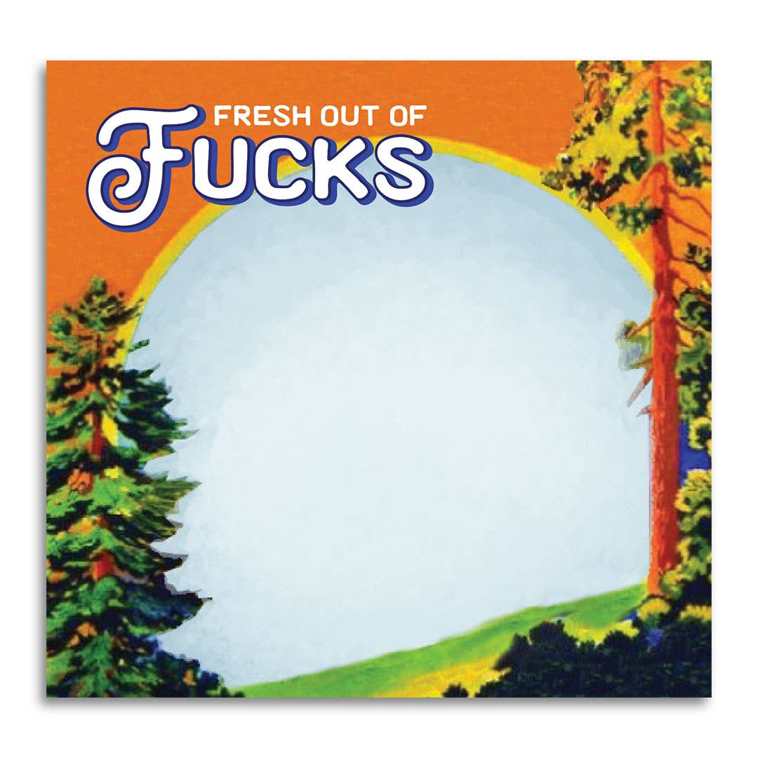 Fresh Out of Fucks - Sticky Note Pad