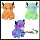 1 Marshmallow Highland Cow Animal Stress Balls - Ultra Soft 1PC