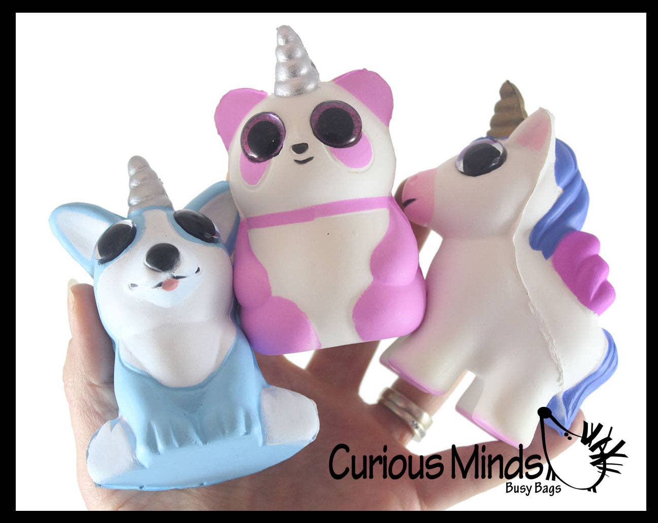 Small Mystical Animal with Horn and Wings Slow Rise Squishy -1Pc