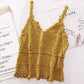 Funkyrel® Atzbranding Limited - Solid Color Crochet Lace Hollow Camisole Top