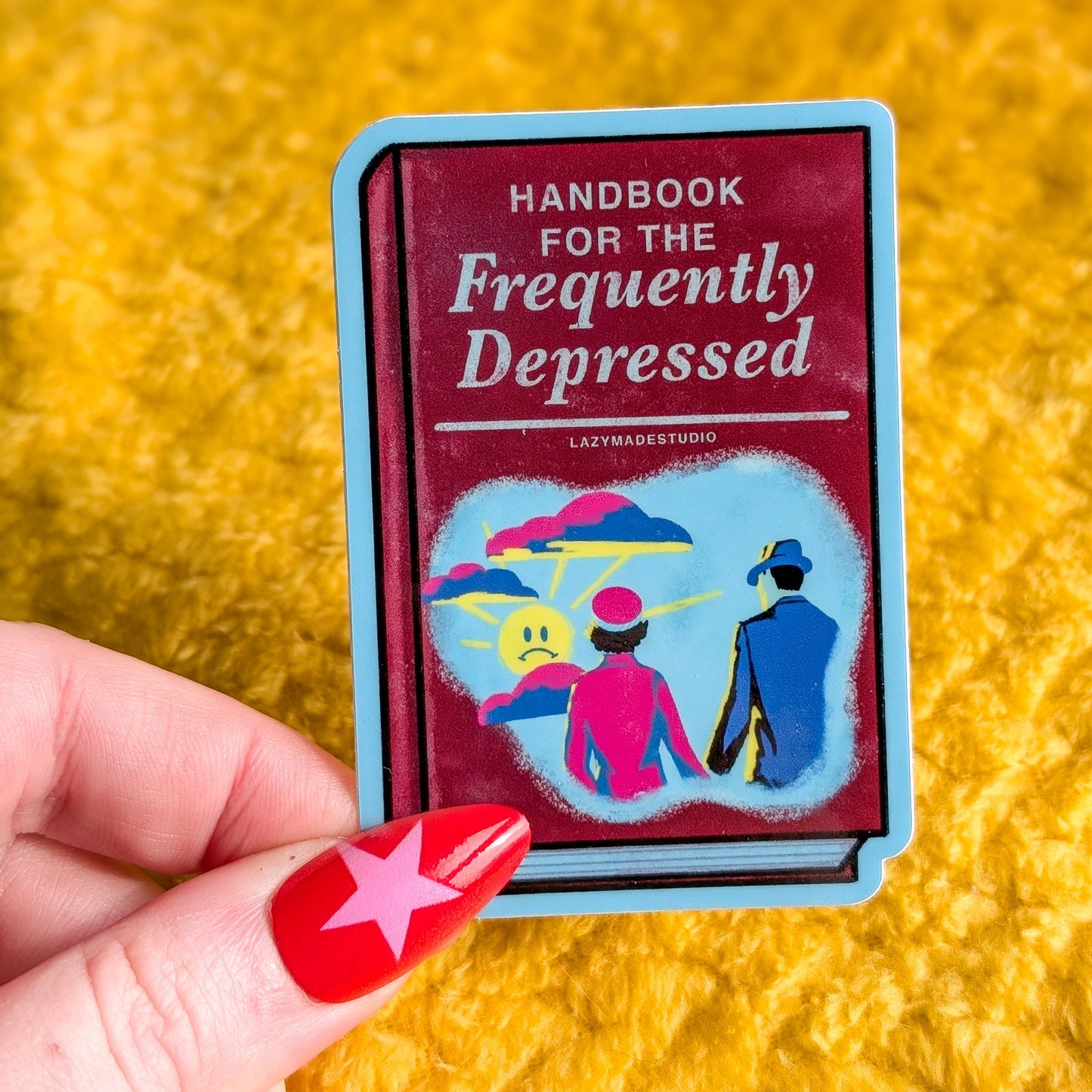 Handbook For The Frequently Depressed Waterproof Sticker