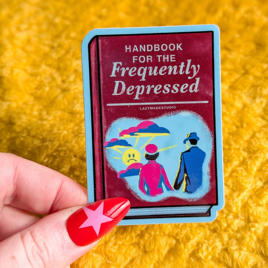 Handbook For The Frequently Depressed Waterproof Sticker