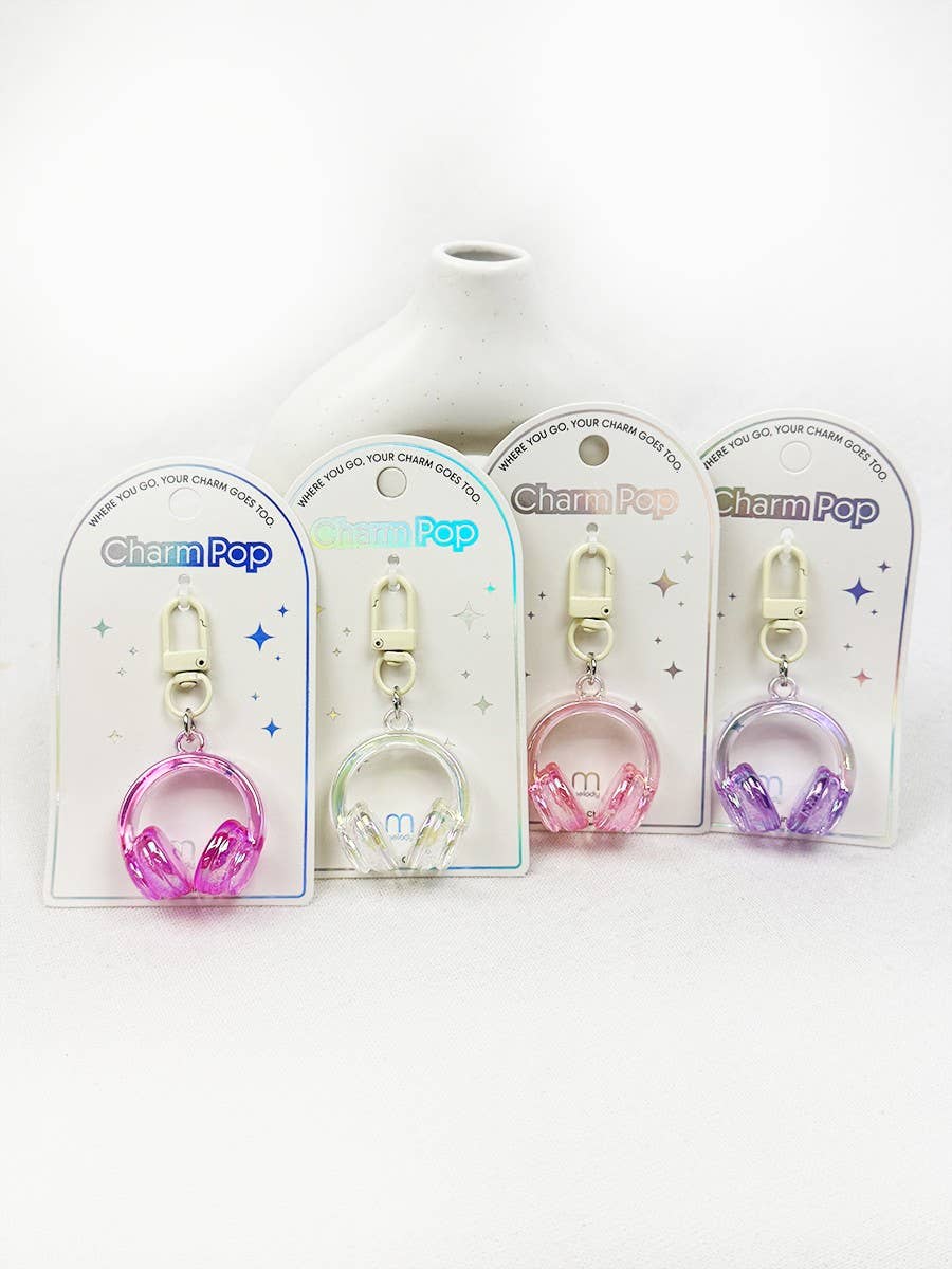 Adorable Headphone Key Charm