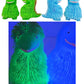 Jumbo Dinosaur Spiky Puffer Led 9"x7" Squishy - 1 PC