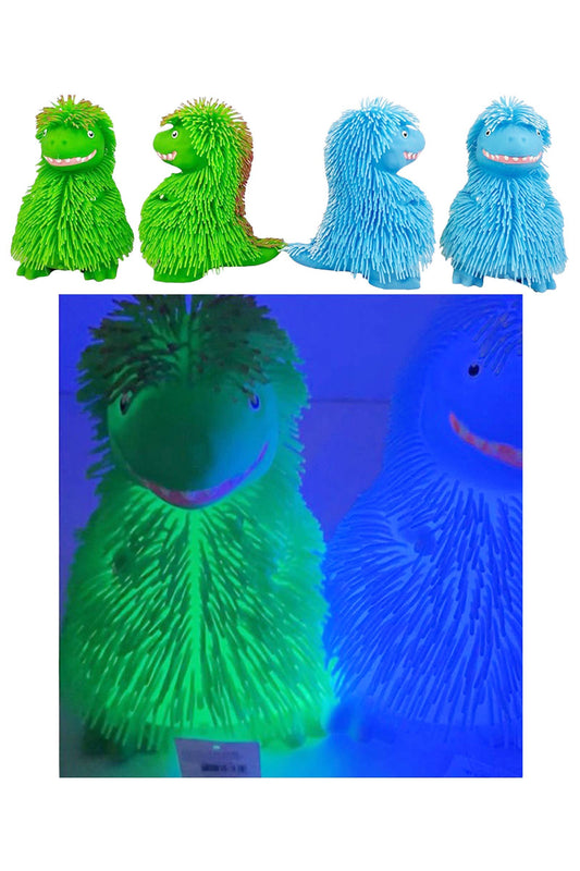 Jumbo Dinosaur Spiky Puffer Led 9"x7" Squishy - 1 PC
