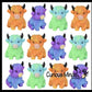 1 Marshmallow Highland Cow Animal Stress Balls - Ultra Soft 1PC