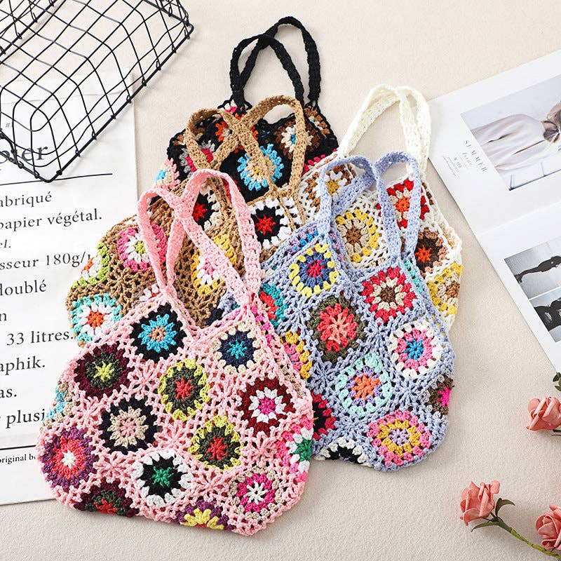 Funkyrel® Atzbranding Limited - Cosbai - Bohemian Crochet Woven Bag