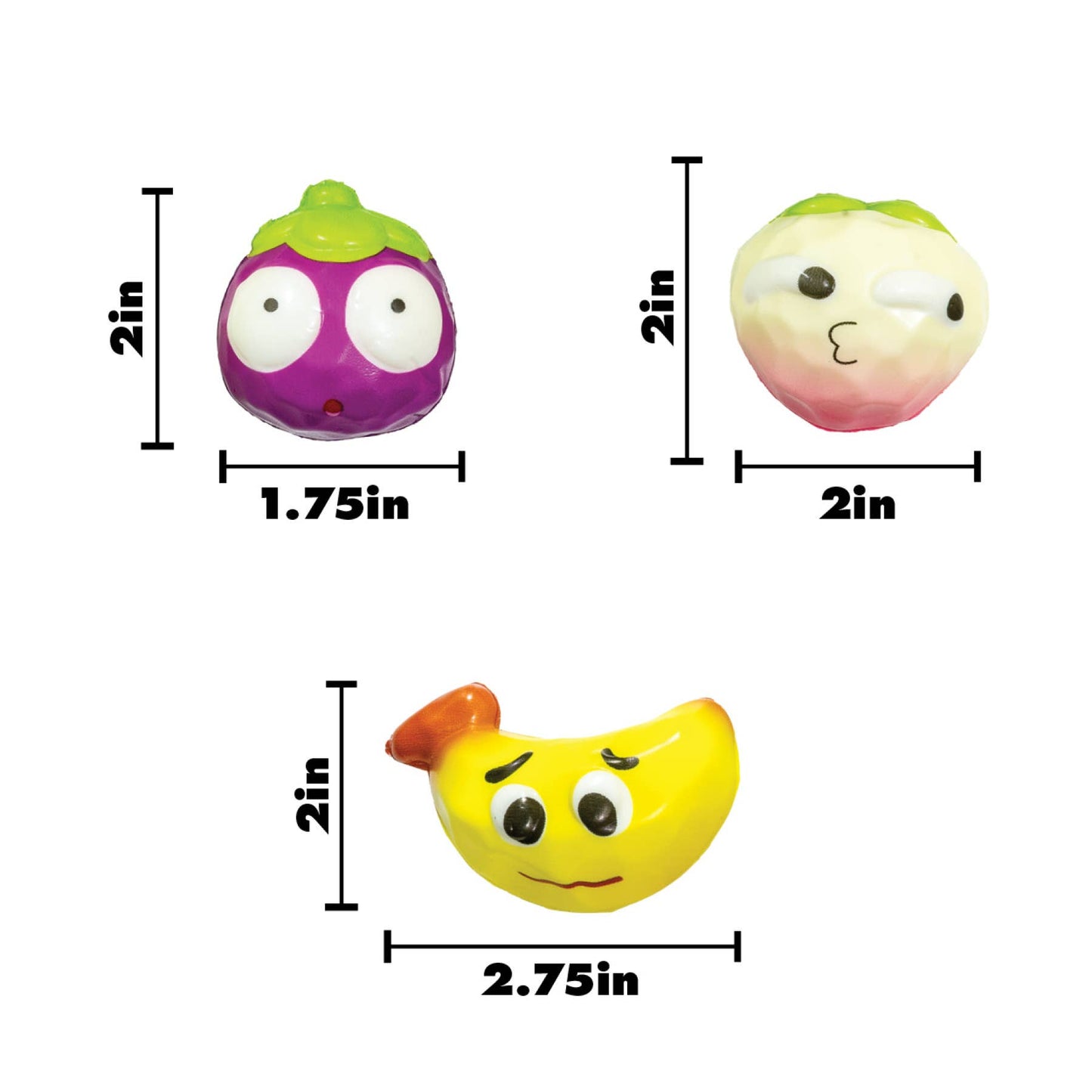 MINI FRUIT SQUISHY SLOWRISE TOY 1PC