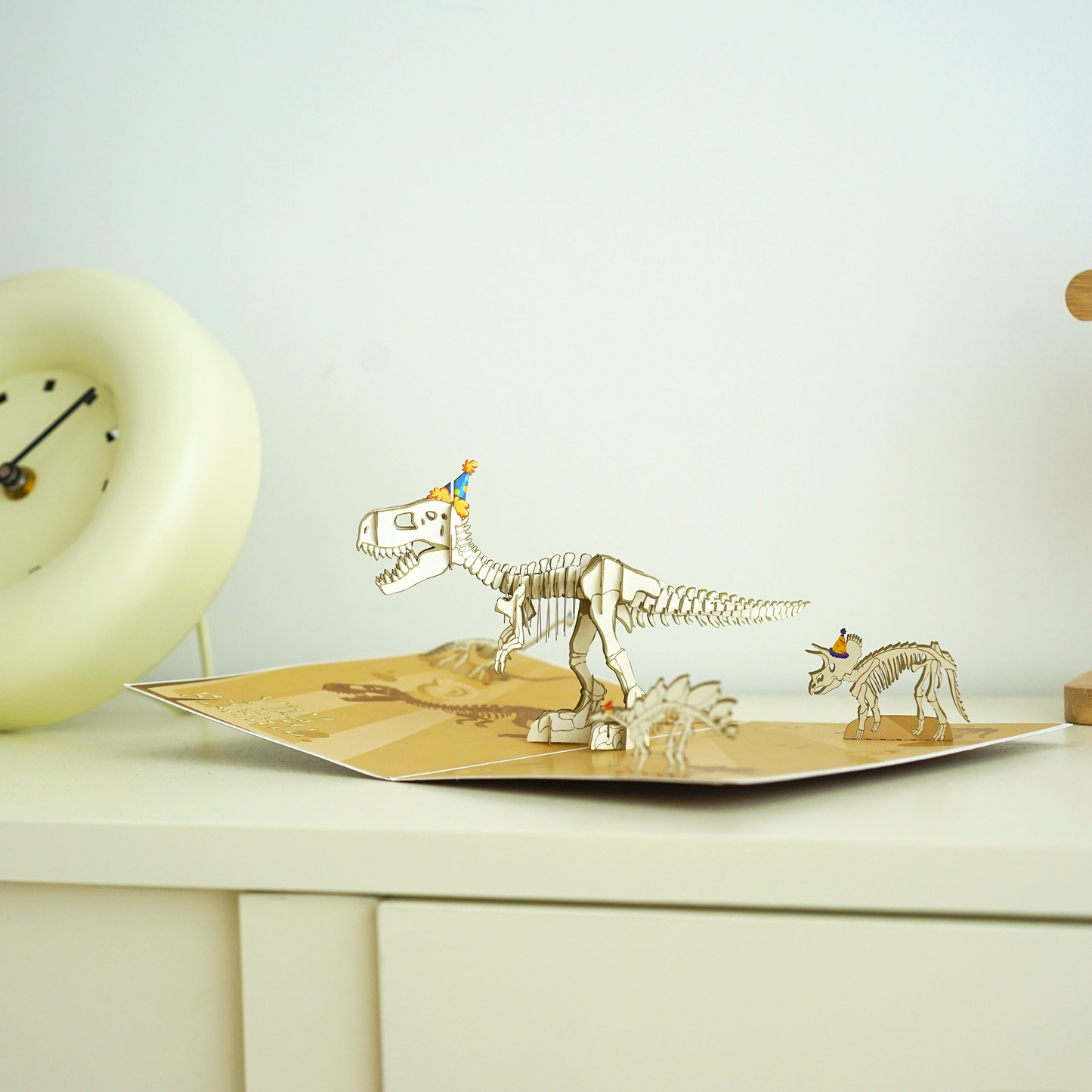 Birthday Fossil 3D Pop-Up Jurassic Dinosaur Card
