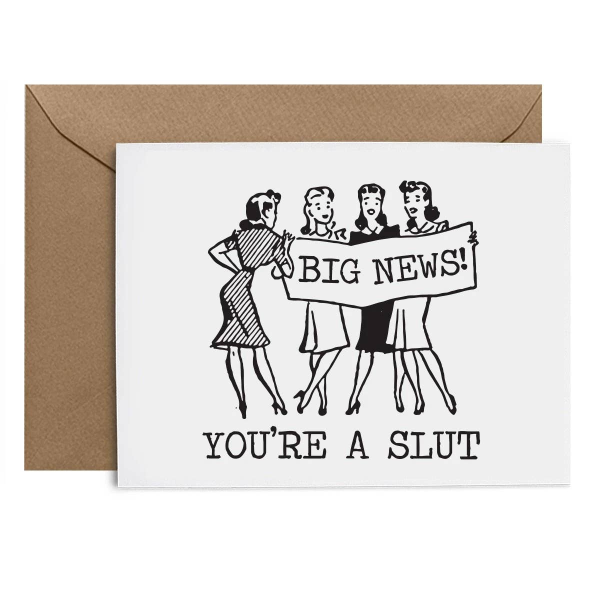 Big News Slut Card