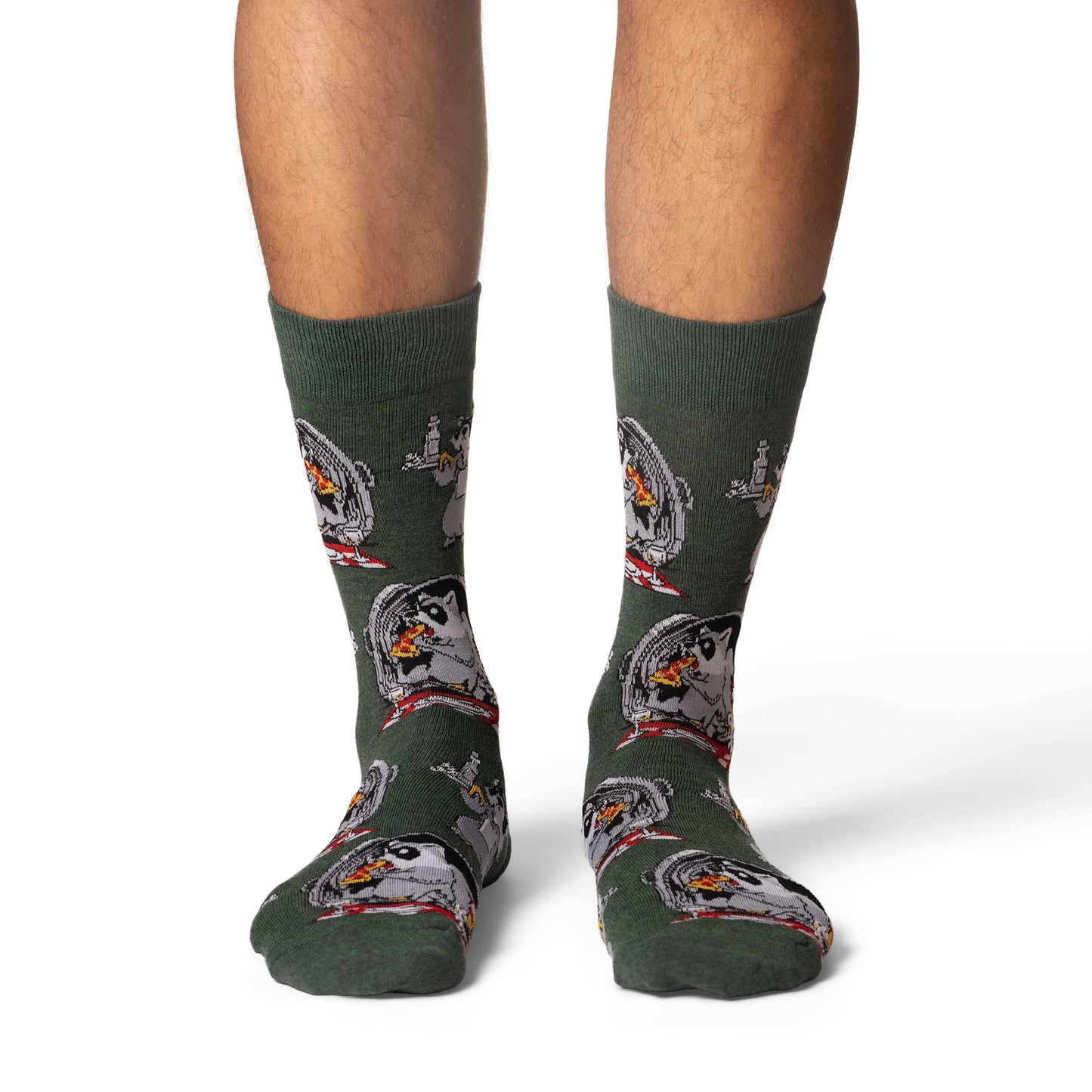 Good Luck Sock - Men's Raccoon Eating Trash Socks