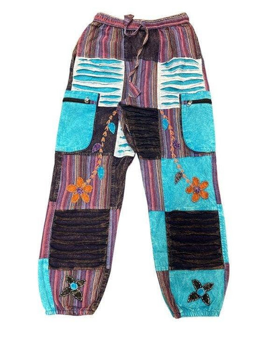 Rising International Inc -  Razor Cut Flower Artwork Yoga Pant D1324