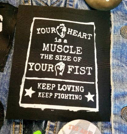 Femmearchist - Your Heart Is A Muscle Sew On Patch