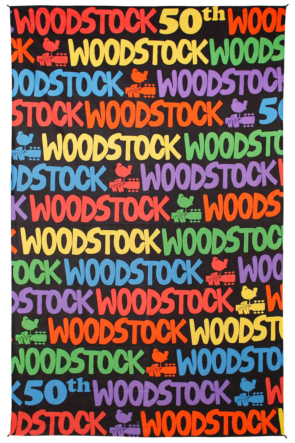 Sunshine Joy - Woodstock Tapestry Licensed Hippie Tapestries Packaged