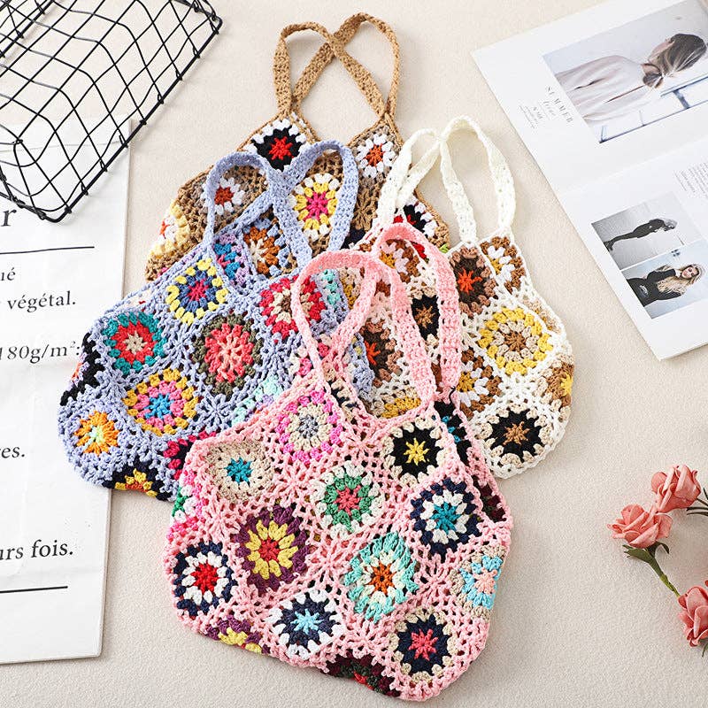 Funkyrel® Atzbranding Limited - Cosbai - Bohemian Crochet Woven Bag
