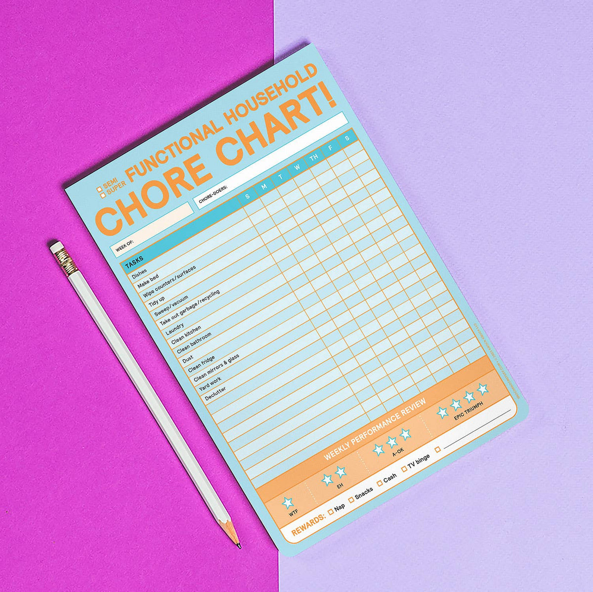 Good Notes Chore Chart Chore Chart Big & Sticky Notepads – Snark Gifts