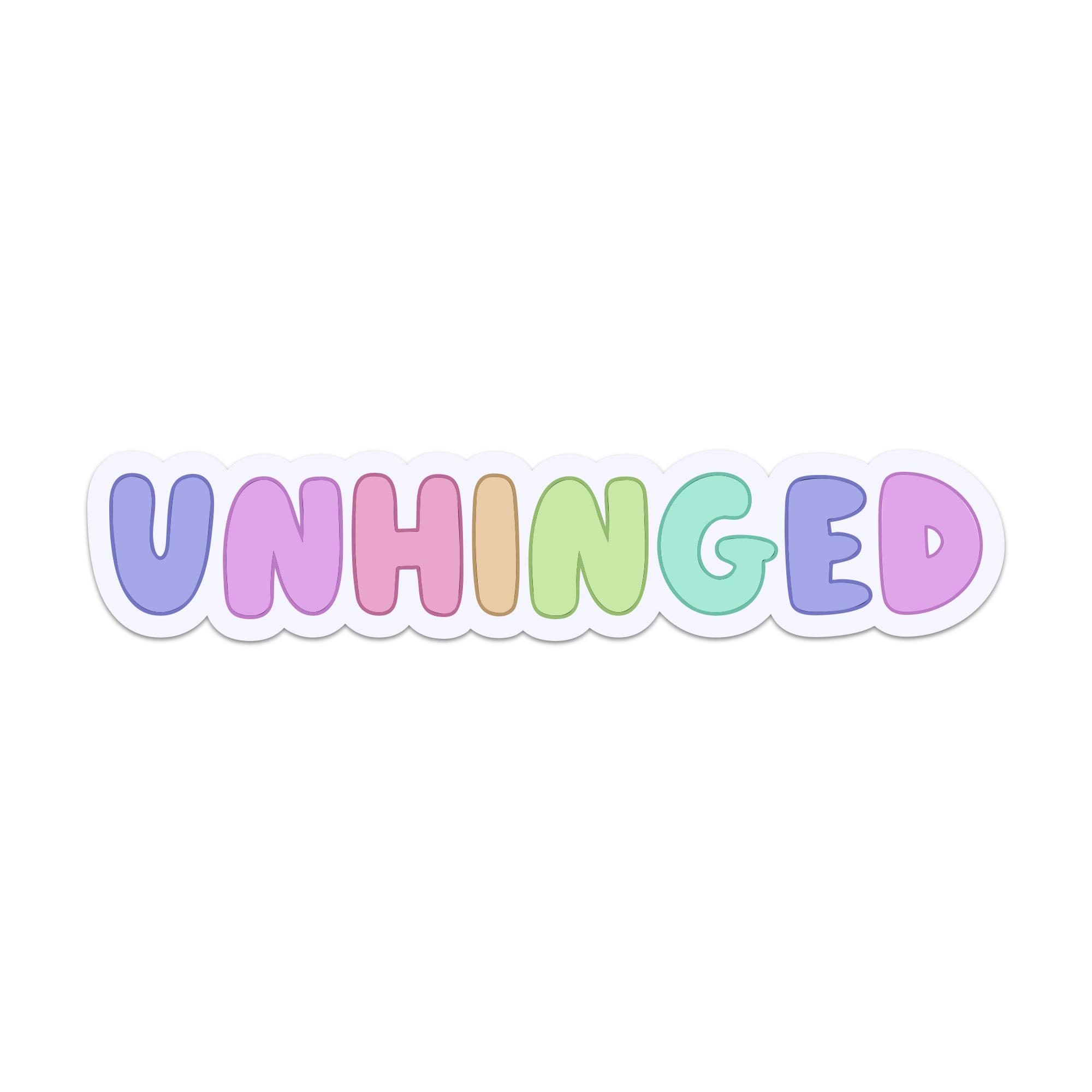 Unhinged Sticker – Snark Gifts