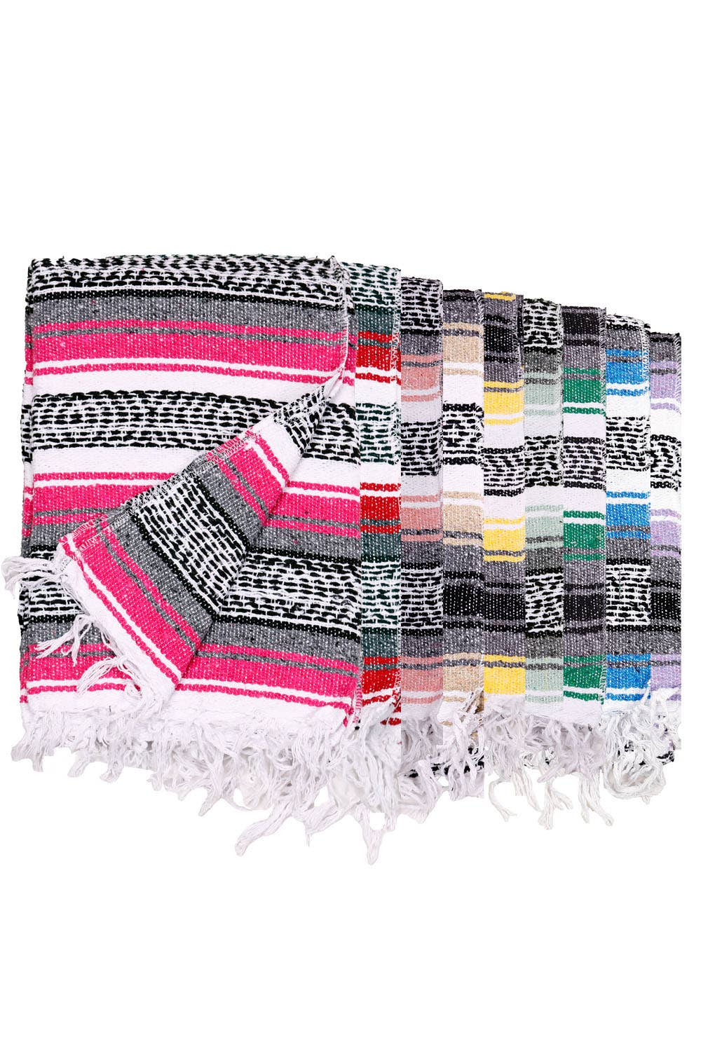 Sunshine Joy - Authentic Mexican Falsa Blankets Available in 9 Colors 51x78