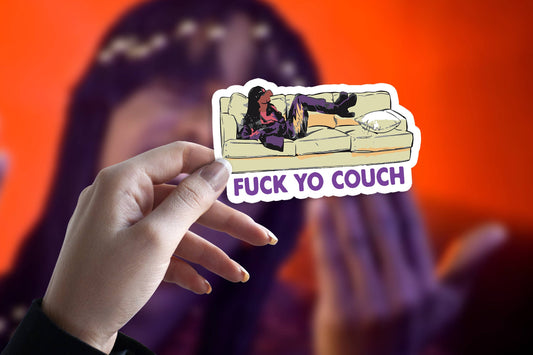 F Your Couch Dave Chappelle Sticker