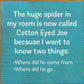 SAWDUST CITY - The Huge Spider In My Room Is Now Called Cotton Eyed Joe