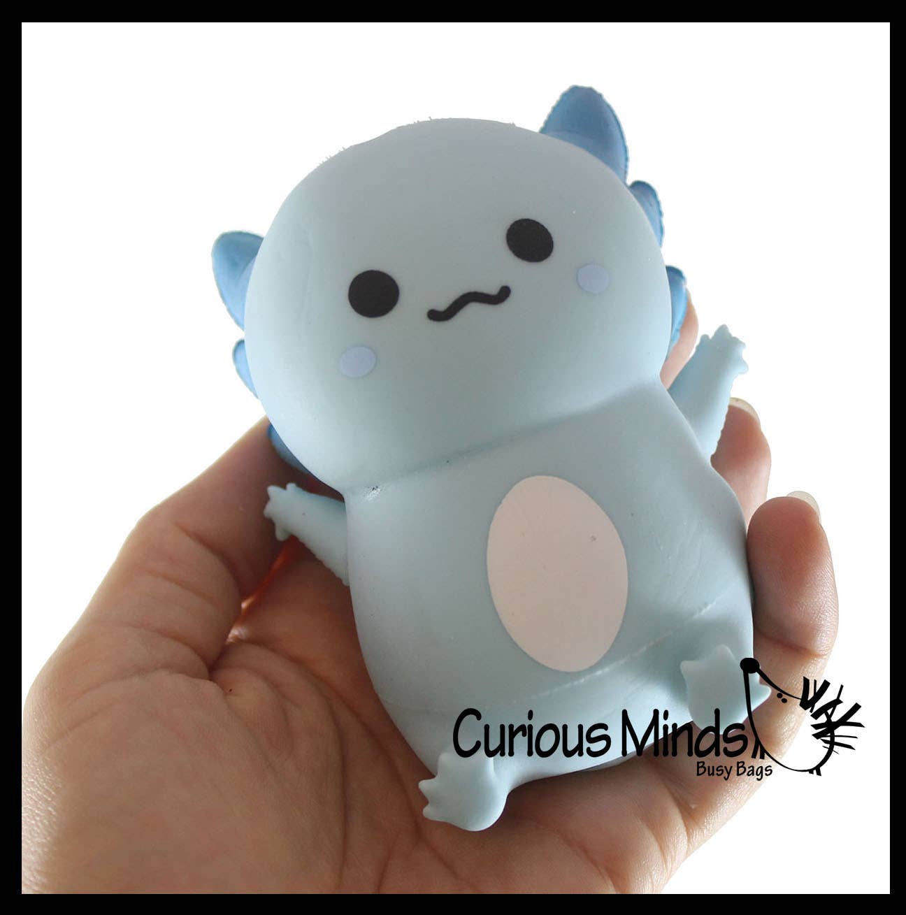 Axolotl - Soft Creamy Doh Filled Squeeze Stress Balls - 1PC
