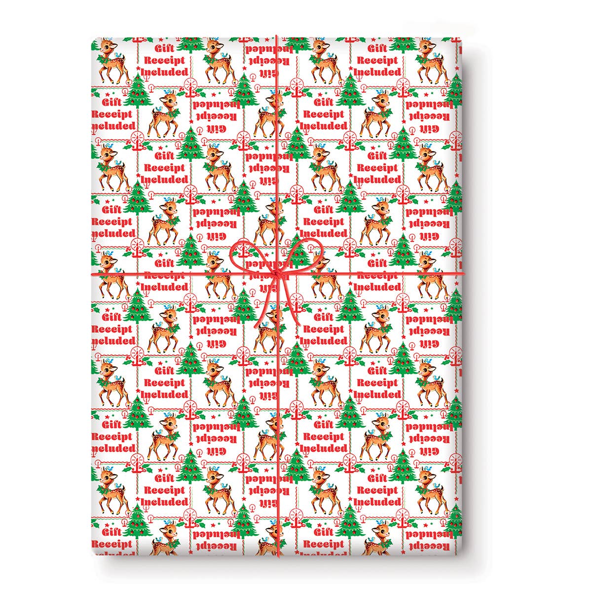 Gift Receipt Included Gift Wrapping Paper (Roll of 3 Sheets)