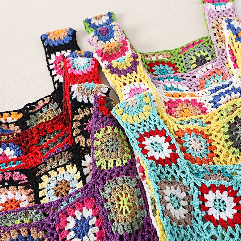 Funkyrel® Atzbranding Limited - Cosbai - Bohemian Vintage Crochet Bag